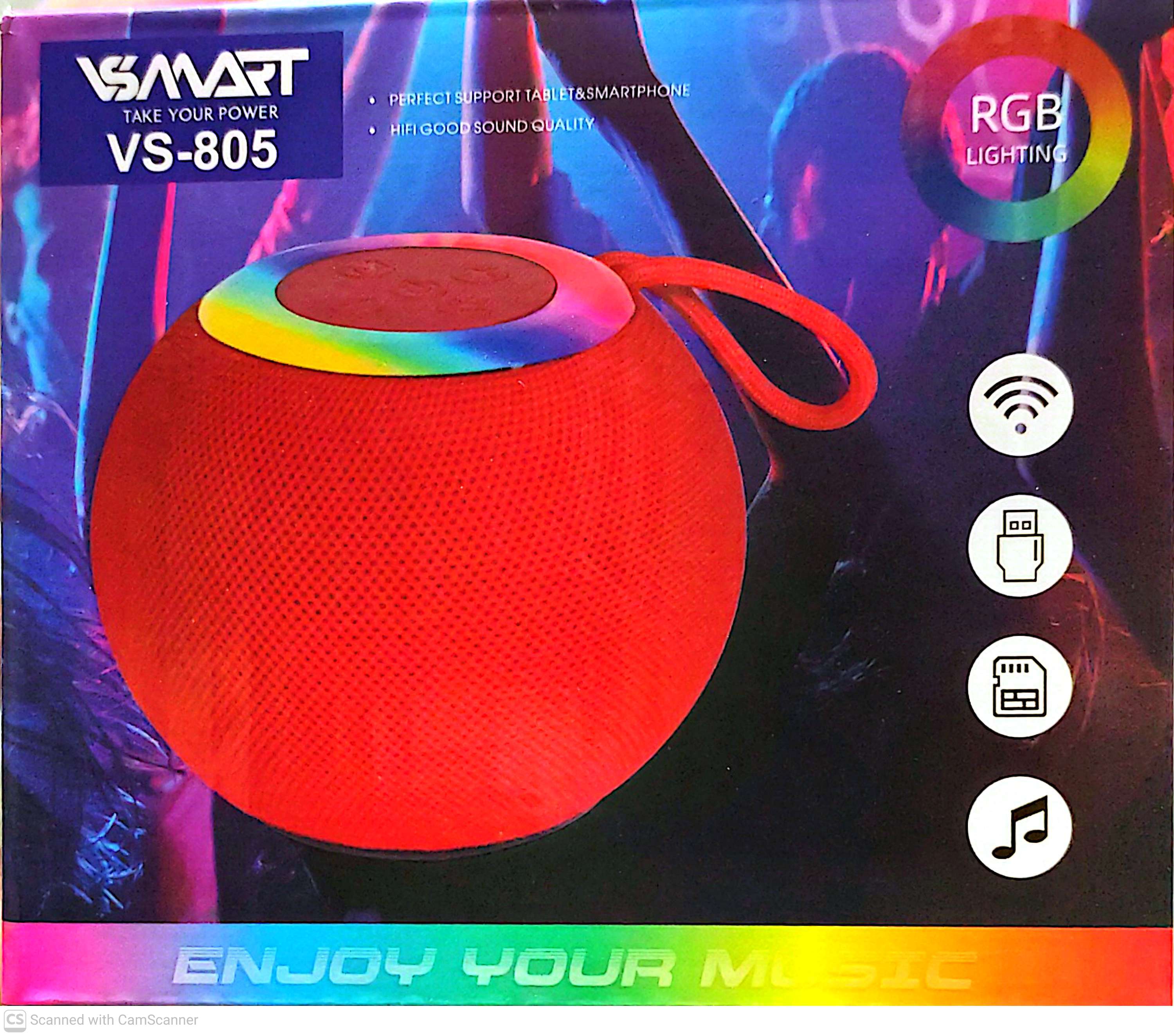 اسپیکر بلوتوثی VS-805 (دارای نور RGB)